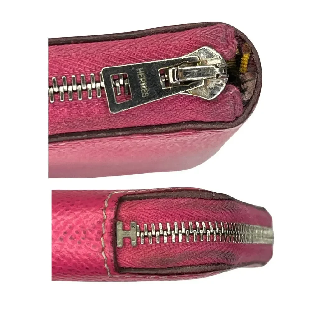 Hermès Azap Long Silk’In Classique Wallet Pink Rose Epsom Leather Astrologie